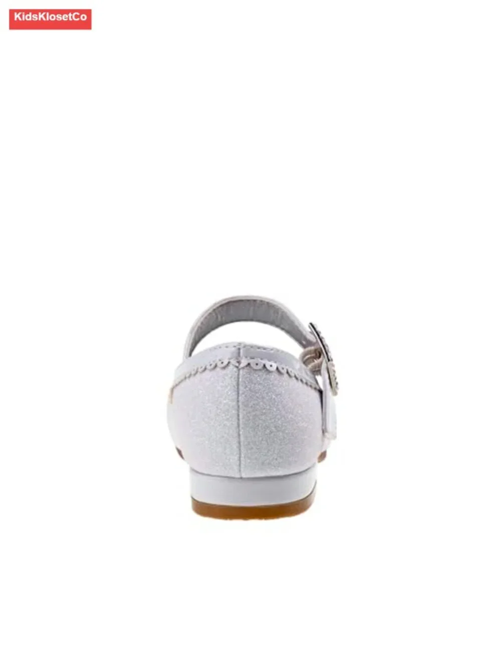 Girls Dressy Mary Jane Flats with Stone Trim
